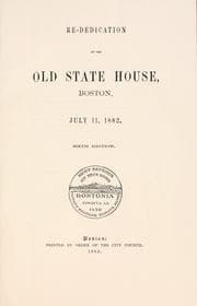 Tapa de Re-dedication of the Old State House, Boston, July 11, 1882
