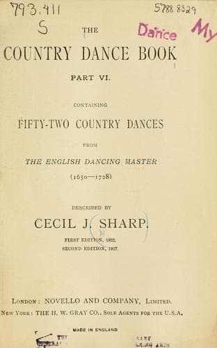 Tapa de The country dance book