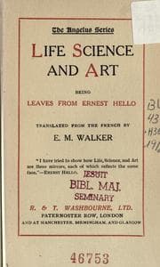 Tapa de Life, science and art