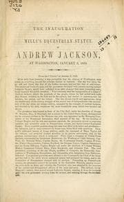 Tapa de The inauguration of Mill's equestrian statue of Andrew Jackson at Washington, January 8, 1853