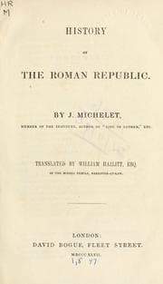Tapa de History of the Roman republic