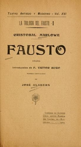 Tapa de Fausto