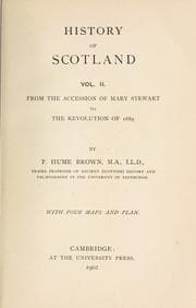 Tapa de History of Scotland, by P. Hume Brown