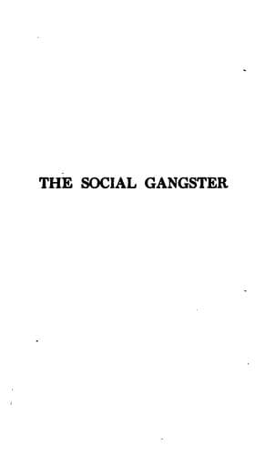 Tapa de The social gangster