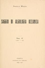 Tapa de Saggio di algologia oceanica ..