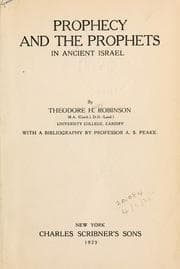 Tapa de Prophecy and the prophets in ancient Israel