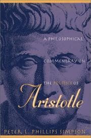 Tapa de A philosophical commentary on the Politics of Aristotle