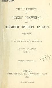 Tapa de The letters of Robert Browning and Elizabeth Barrett Barrett, 1845-1846