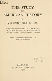 Tapa de The study of American history