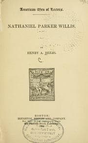 Tapa de Nathaniel Parker Willis