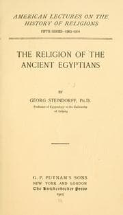 Tapa de The religion of the ancient Egyptians