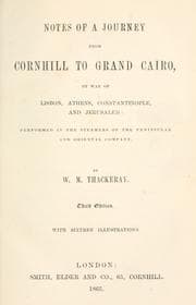 Tapa de Notes of a journey from Cornhill to grand Cairo by way of Lisbon, Athens, Constantinople, and Jerusalem