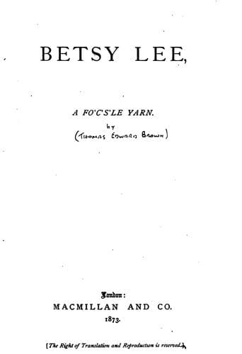 Tapa de Betsy Lee