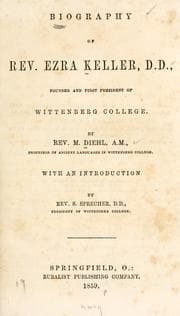 Tapa de Biography of Rev. Ezra Keller