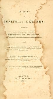 Tapa de An essay on Junius and his letters