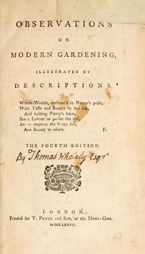 Tapa de Observations on modern gardening