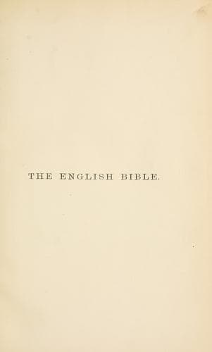 Tapa de The English Bible