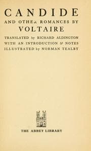 Tapa de Candide and other romances