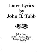 Tapa de Later lyrics