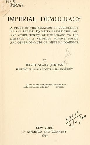 Tapa de Imperial democracy