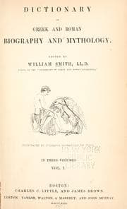 Tapa de Dictionary of Greek and Roman biography and mythology