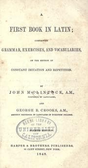 Tapa de A first book in Latin