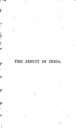 Tapa de The Jesuit in India