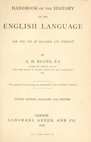 Tapa de Handbook of the history of the English language