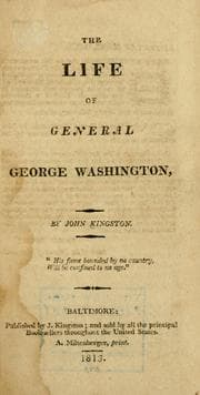 Tapa de The life of General George Washington