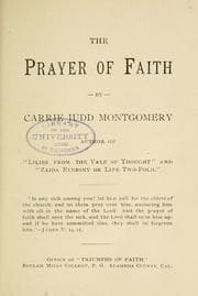Tapa de The prayer of faith