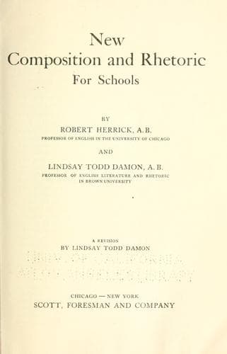 Tapa de New composition and rhetoric for schools