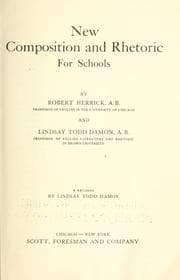 Tapa de New composition and rhetoric for schools