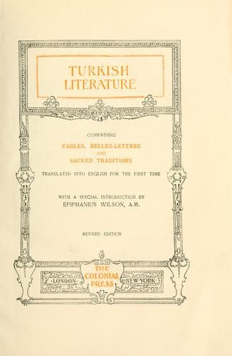 Tapa de Turkish literature