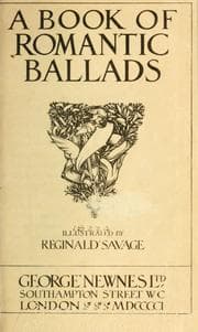 Tapa de A Book of romantic ballads