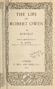 Tapa de The life of Robert Owen