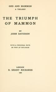 Tapa de The triumph of Mammon