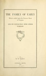 Tapa de The family of Early