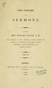 Tapa de Two volumes of sermons