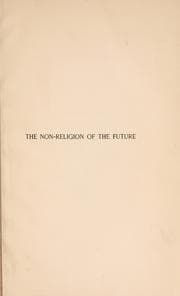 Tapa de The non-religion of the future