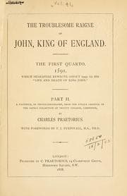 Tapa de The Troublesome Raigne of John, King of England. 2/2