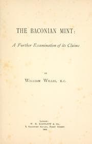 Tapa de Francis Bacon wrote ... Shakespeare