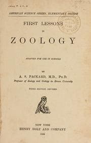 Tapa de First lessons in zoology