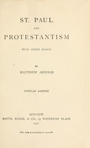 Tapa de St. Paul and Protestantism