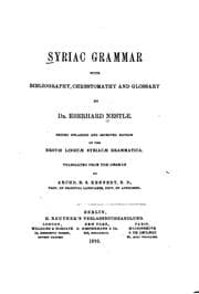 Tapa de Syriac grammar with bibliography, chrestomathy and glossary