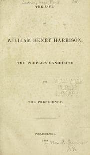 Tapa de The life of William Henry Harrison