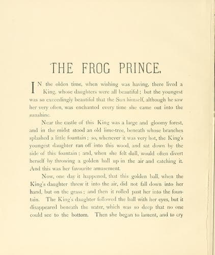Tapa de The frog prince