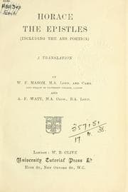 Tapa de The epistles, including the Ars poetica