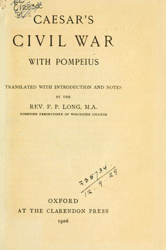 Tapa de Caesar's Civil war with Pompeius