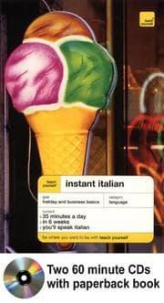 Tapa de Teach Yourself Instant Italian Audiopack