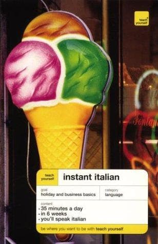 Tapa de Teach Yourself Instant Italian